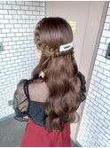 ハーフアップ 編み込み  お呼ばれヘア イベントヘア