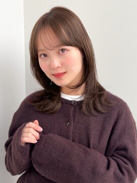 ラフ フロム ガーデン(Laf from GARDEN) ミディアム/レイヤーカット/顔周りカット/透明感カラー