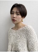 大人ショートマッシュショート丸みショートハンサムショート