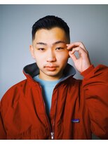メリケンバーバーショップ トーキョー(MERICAN BARBERSHOP TYO) メンズカットアップバングスキンフェード【竹ノ下】