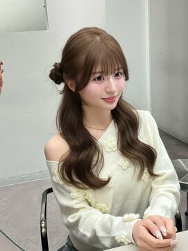 リッカ(LICCA) (licca内堀)くるみちゃんヘア×ベージュカラー×前髪顔まわり