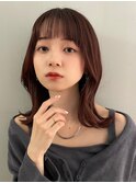 バーガンディ ワインレッド 透明感カラー【肥田亜沙美】