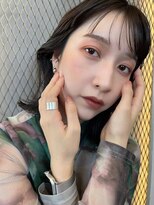 スリー バイ ベルベット 博多(THREE... by velvet) ダークチョコレートカラー/ダブルカラー/髪質改善/オージュア