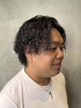 バーバーショップ スターズ(BARBER SHOP STARS) 波巻きパーマ ツーブロック メンズ