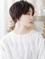 カバーヘア ブリス 川口(COVER HAIR bliss)&nbsp;くせ毛風レイヤーボブ黒髪小顔クールショートa川口20代30代40代