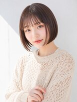 フォト 新宿三丁目(foto) 髪質改善縮毛矯正地毛風ストレートまとまる艶感切りっぱなしボブ