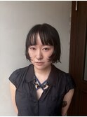 癖毛ボブ