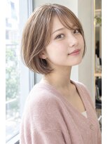 フレイムス ヘアアンドリラックス 大宮東口店(Frames)&nbsp;ショートボブ髪型20代30代40代50代前髪あり前髪なし面長丸顔大宮