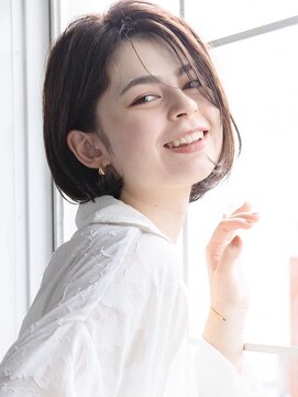 ノラキチジョウジ(NORA KICHIJOJI) 古沢提案#耳かけショートボブ#黒髪#20代30代40代