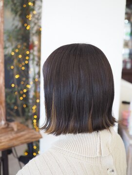 ロストシティ 横浜(LOST CITY) インナーカラー　チョコ×ハニー