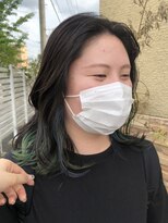 コレットヘア(Colette hair)&nbsp;インナーカラー【グリーン&ブルー】