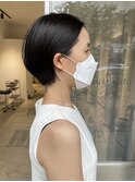 耳かけショートボブ