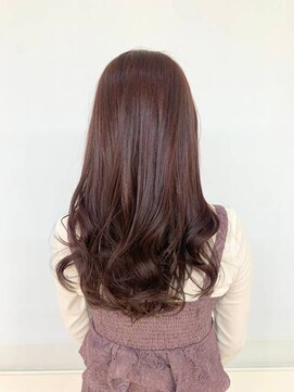 クオリス 上福岡店(QUALIS) 20代30代40代/毛先カール/デジタルパーマ/ロング/ピンクブラウン