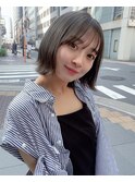 小顔似合わせボブと艶感透明感カラー