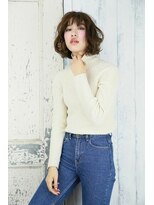 フェイス 赤羽店(face)&nbsp;ペールベージュセクションカラーグラデーションカラー外ハネボブ