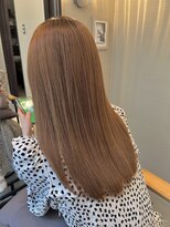 エクボ(ekubo.) 髪質改善/ミルクティーベージュ/ロング/透明感カラー/銀座