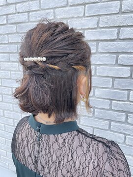 ドルチェルーチェ(DOLCE LUCE) ハーフアップ　インナー　編み込みスタイル