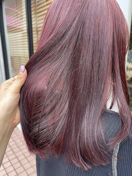 リノ(Lino) 10代20代30代【髪質改善カラー】艶髪チェリーピンク