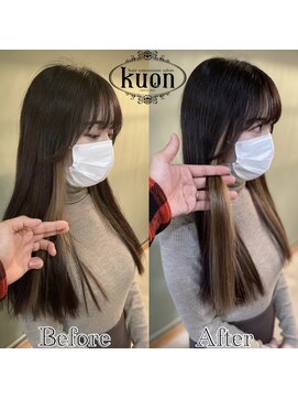 クオン(kuon) 地毛修正でエクステも◎【シールエクステ】