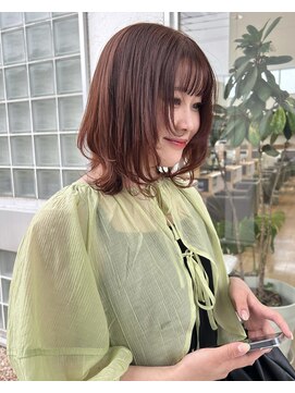 ブーム(BOOM) オレンジベージュ×レイヤーカット