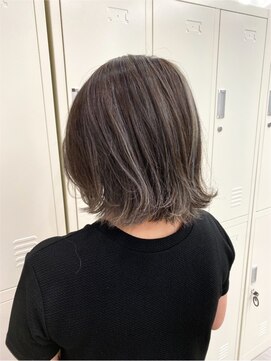 ヘアサロン ドット トウキョウ カラー 町田店(hair salon dot. tokyo color) 斜めバング/グレージュカラー/デザインカラー/シルキーベージュ