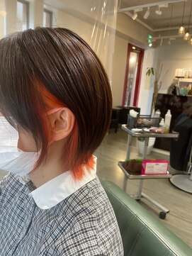 ライズ バイ レボ 柏店(RISE by REVO) インナーグレージュ/マチルダボブ/前髪/ピンクベージュ/柏