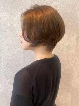 アース クロスガーデン川崎店(HAIR&MAKE EARTH) レディース_ショート_丸み_扱いやすい_カットが上手い