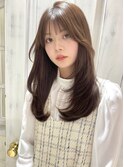 ★ふんわり動くレイヤーロング前髪パーマウルフハッシュカット