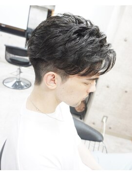ヘアテリア リュウ 大塚(hair teria ryu) メンズカット/センターパート/アップバング