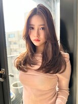 アンジェリカ 尼崎店(ANGELICA) ANGELICA 内巻きレイヤーロング ベビーピンクブラウン