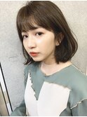 ひし形レイヤー内巻きボブ