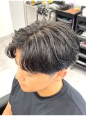 guest snap 刈り上げ前下がりセンターパート×ニュアンスパーマ