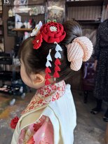 オーバーキャプテンネイキッド(OVER CAPTAIN NAKED) 七五三 3歳日本髪