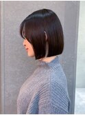 ◇ボブ 縮毛矯正 顔周りカット 表参道 髪質改善