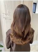 tuuli☆30代40代ペールベージュ切りっぱなしボブショート 48