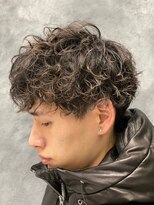 ヒロ銀座 バーバーショップ 札幌本店(HIRO GINZA BARBER SHOP)&nbsp;ツーブロックスパイラルパーマ