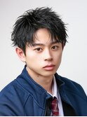 アップバングスパイキーショート
