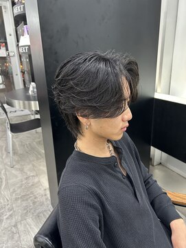 ネクスト 静岡店(NEXT) フェザーパーマ　センターパート　ウルフ