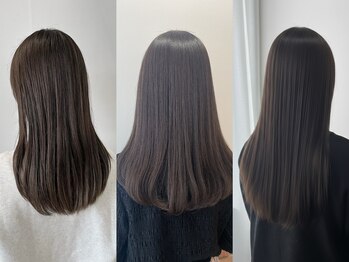 ネオリーブシェリエ 浅草店(Neolive cherie)の写真/[カット+縮毛矯正￥15000(酸性ストレートにも変更可)]雨でも悩まない自然なストレ-トヘア★酸性ストレートも