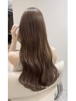 カラフクオカ 薬院駅前(Cara FUKUOKA)&nbsp;ハニーベージュ&ロングレイヤー【髪質改善水素カラー】