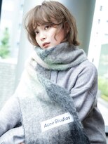 ラボヌールヘアーレーヴ 池袋店(La Bonheur hair reve)&nbsp;ハイトーンボブ/オリーブベージュ/レイヤーボブ/ウルフレイヤー