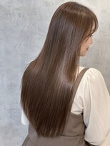 ルシードスタイル バレッタ(LUCIDO STYLE BARRETTA)&nbsp;髪質改善×ロングストレート×チョコレートブラウン