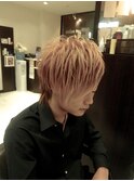 メンズサイドすっきりストレートスジ盛り