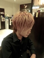 メンズサイドすっきりストレートスジ盛り
