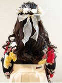 袴ハーフアップ