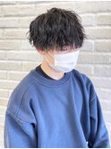 縦落ちパーマ×うざマッシュ