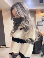 サニー 渋谷(SUNNY) バレイヤージュショコラアッシュハイライトグレージュカラー