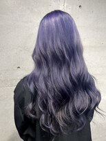 ガルボ ヘアー(garbo hair) #高知 #美容室 #ブルー #バイオレット #ロング #10代 #20代