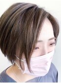 20代30代大人可愛い★小顔ショートカット前下がり