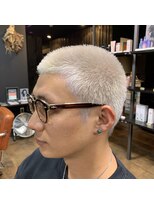 ローレンアンドパレード 並木坂店(Lauren&Parade) メンズバズカット×ホワイト/熊本/上通/下通